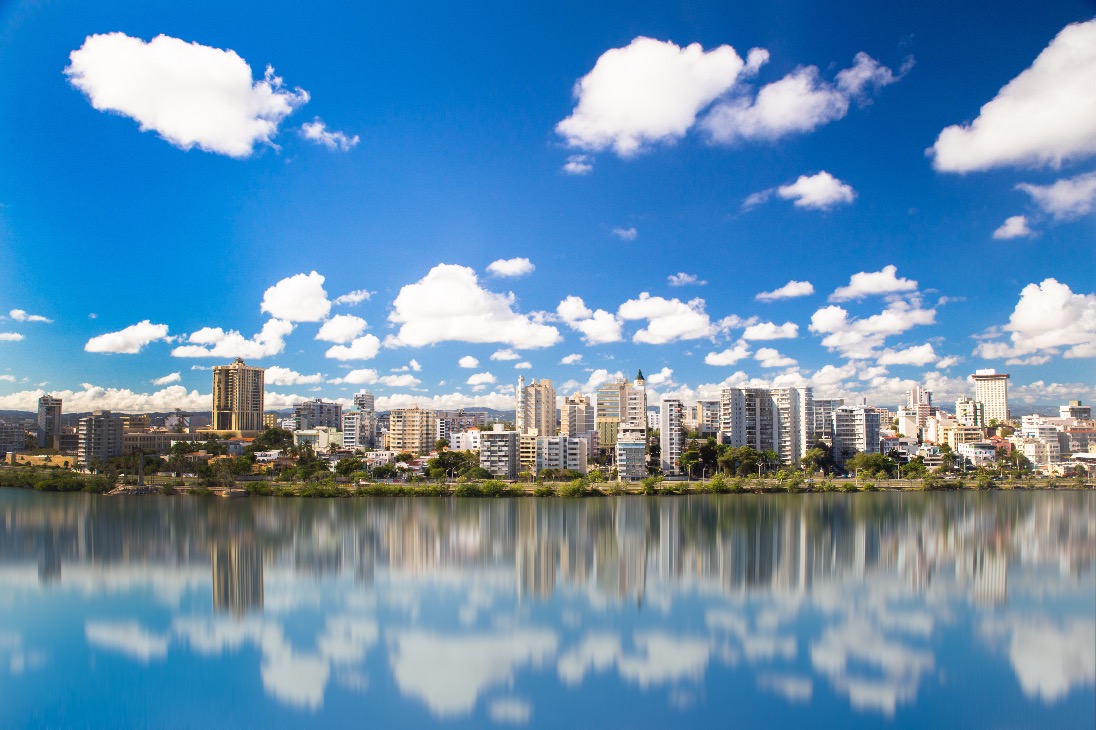 Oceanfront skyline of San Juan, Puerto Rico