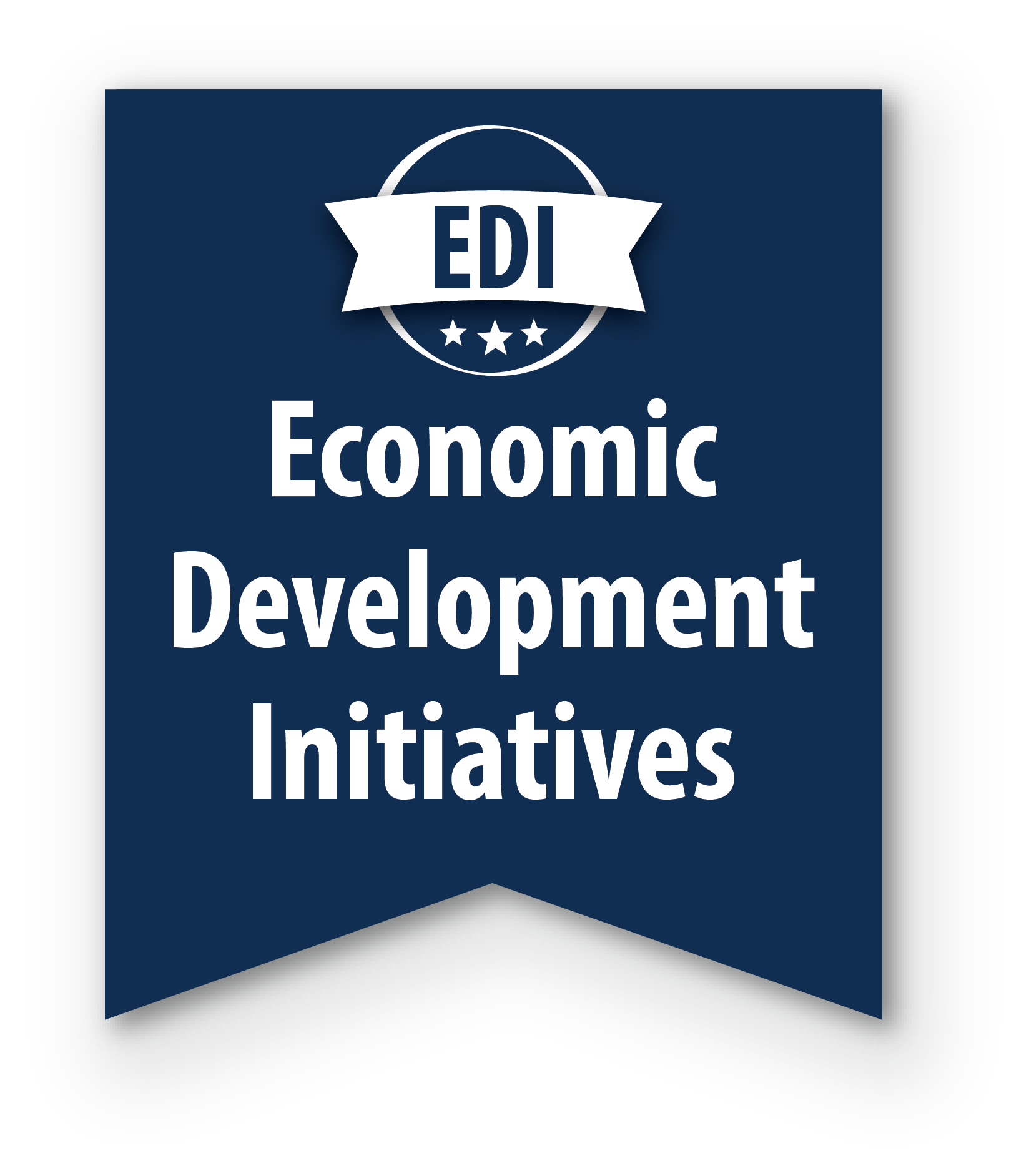 Blue banner reads "EDI. Economic Development Initiative"